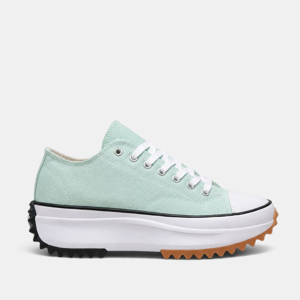Zapatillas Plataforma Mujer Premium – Zapatillas de Lona con Cordones