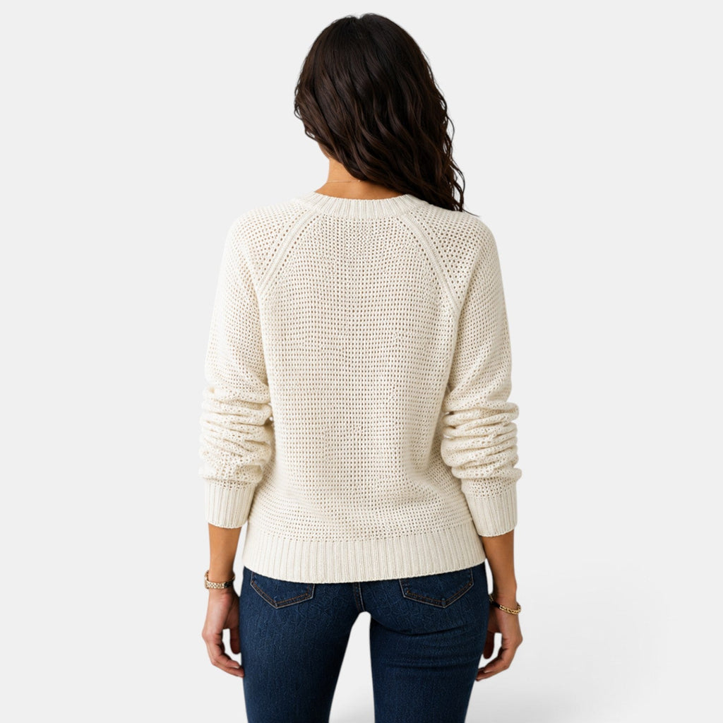 Suéter Mujer Chenilla Cuello Redondo