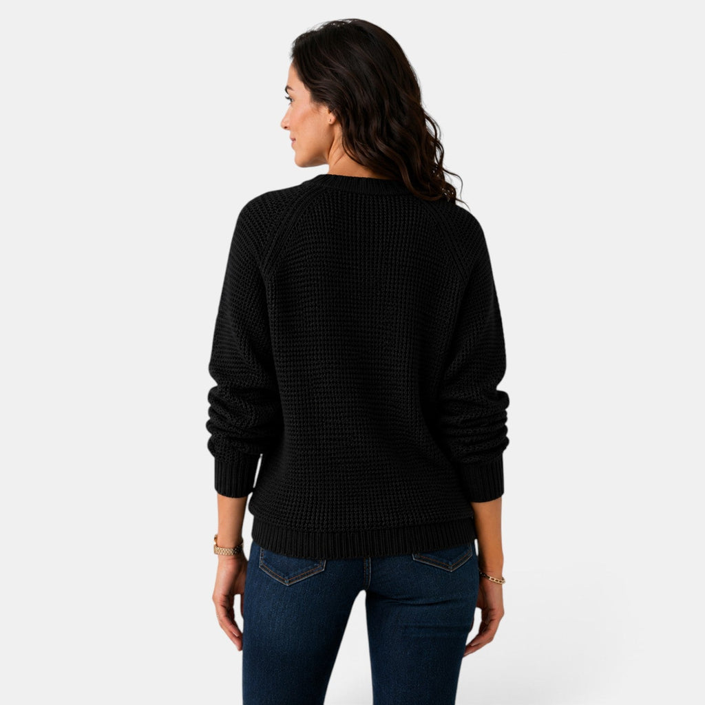 Suéter Mujer Chenilla Cuello Redondo