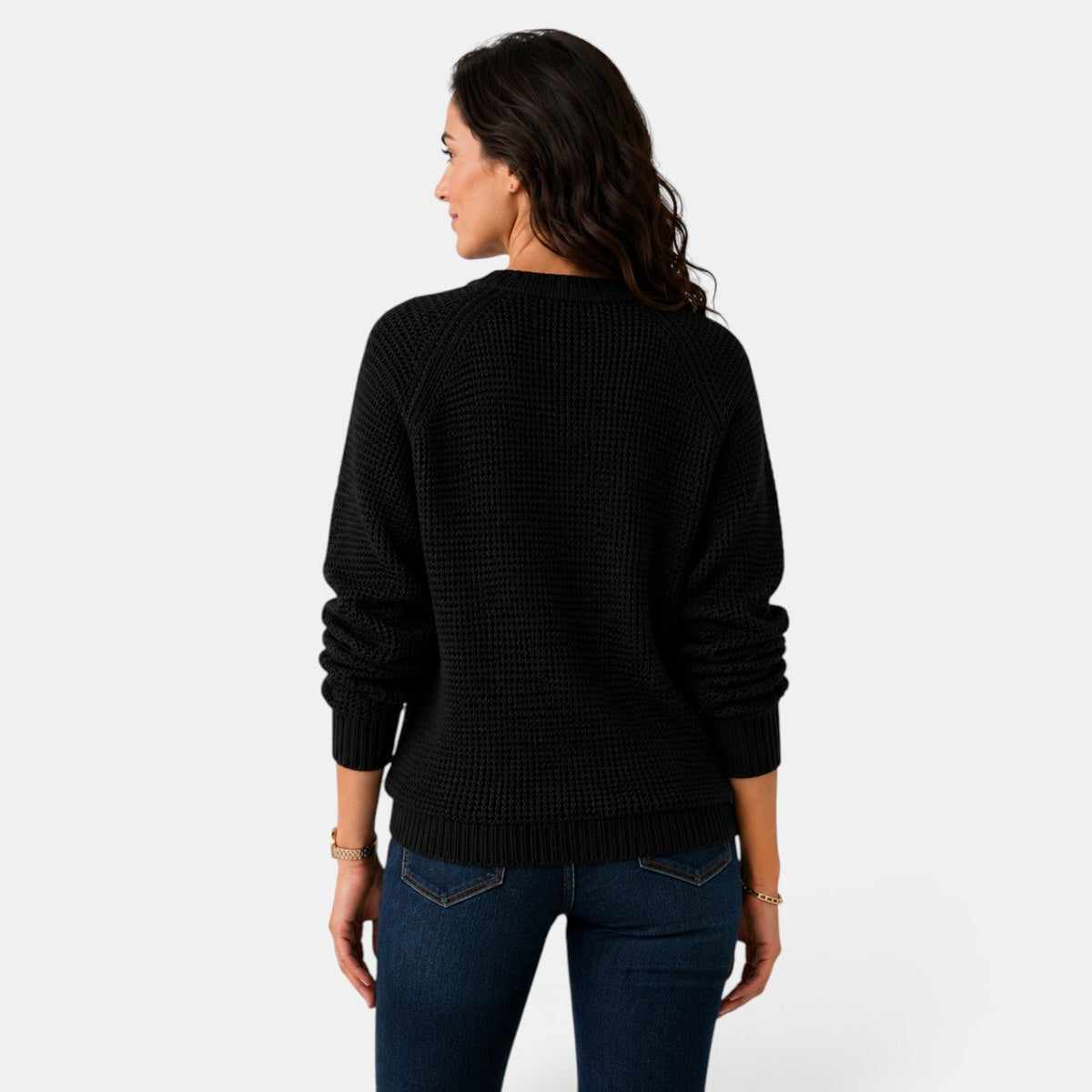 Suéter Mujer Chenilla Cuello Redondo