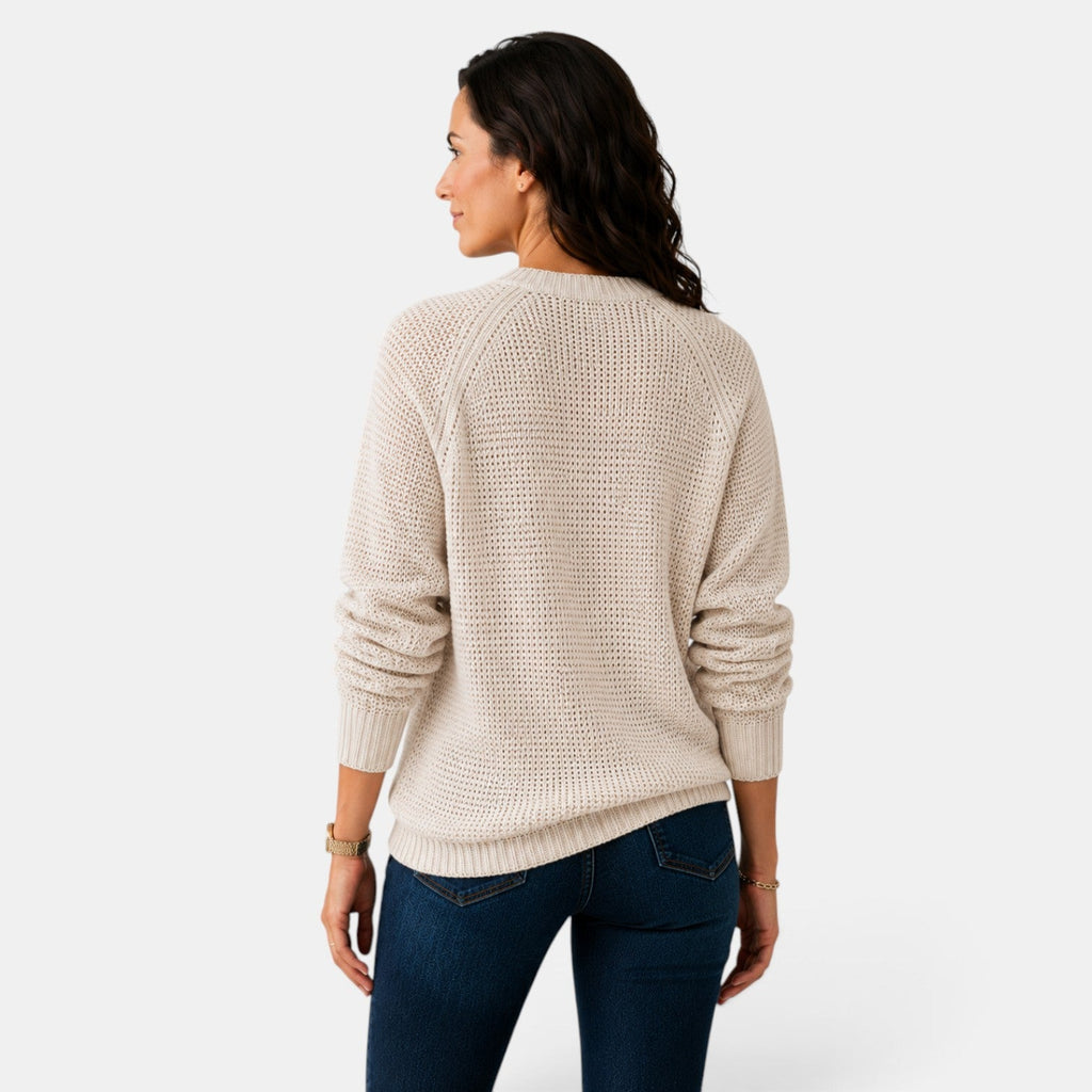 Suéter Mujer Chenilla Cuello Redondo