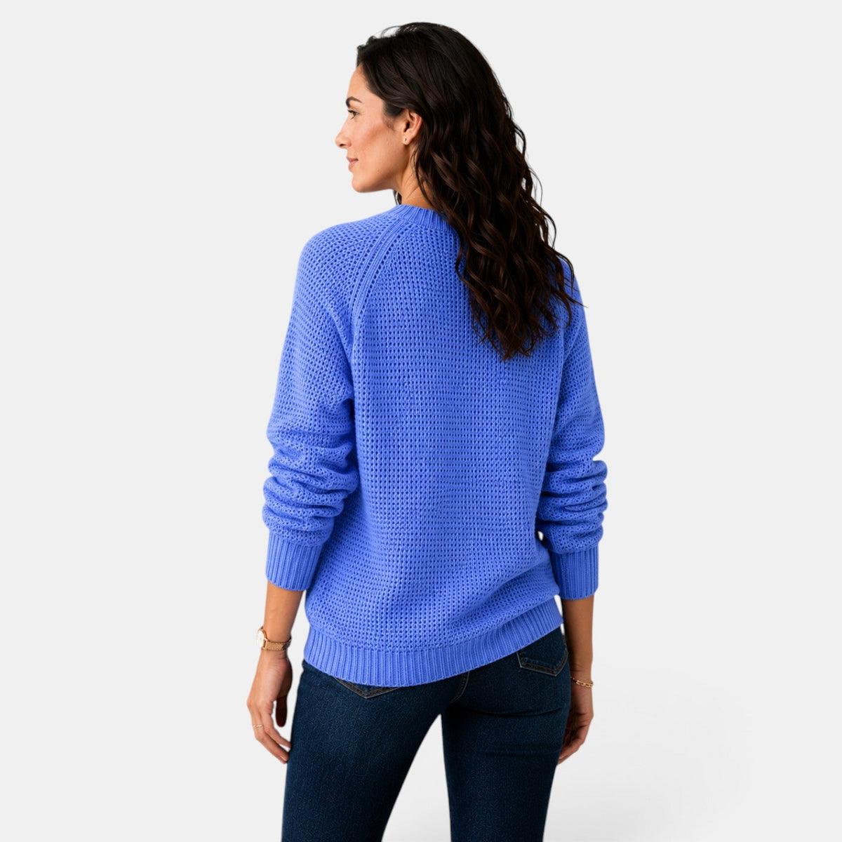 Suéter Mujer Chenilla Cuello Redondo