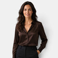 Camisa Mujer Raso con Botones