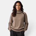 Suéter Mujer Oversize Cuello Alto