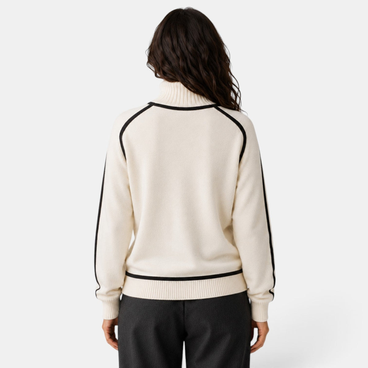Suéter Mujer Oversize Cuello Alto