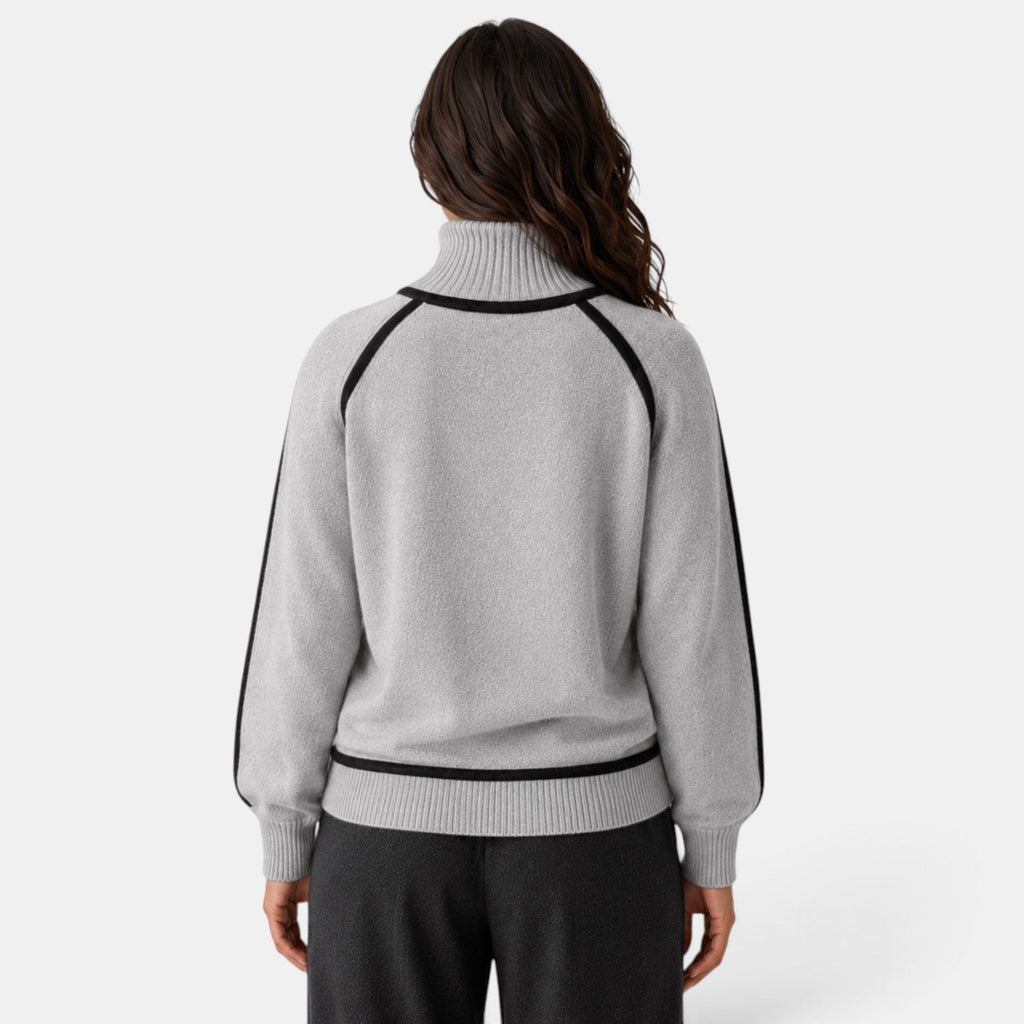 Suéter Mujer Oversize Cuello Alto