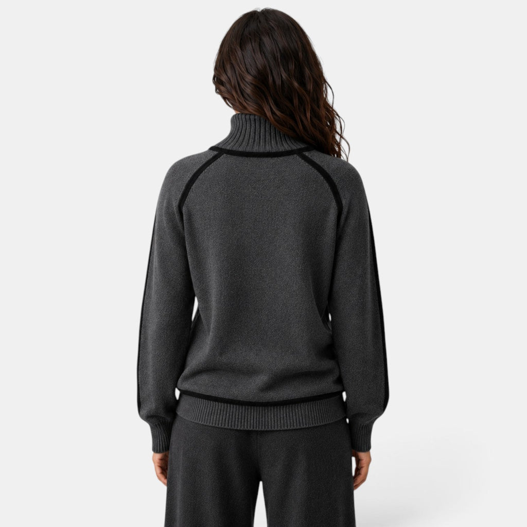 Suéter Mujer Oversize Cuello Alto