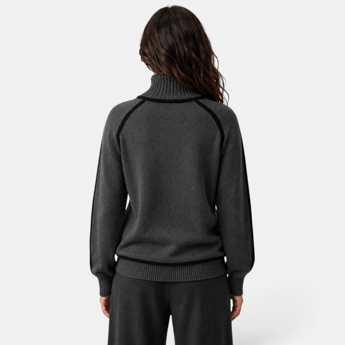 Suéter Mujer Oversize Cuello Alto