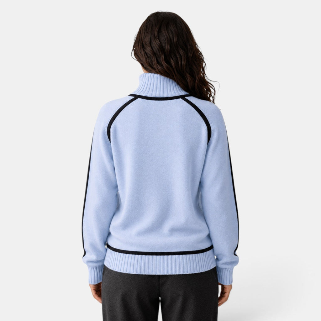 Suéter Mujer Oversize Cuello Alto