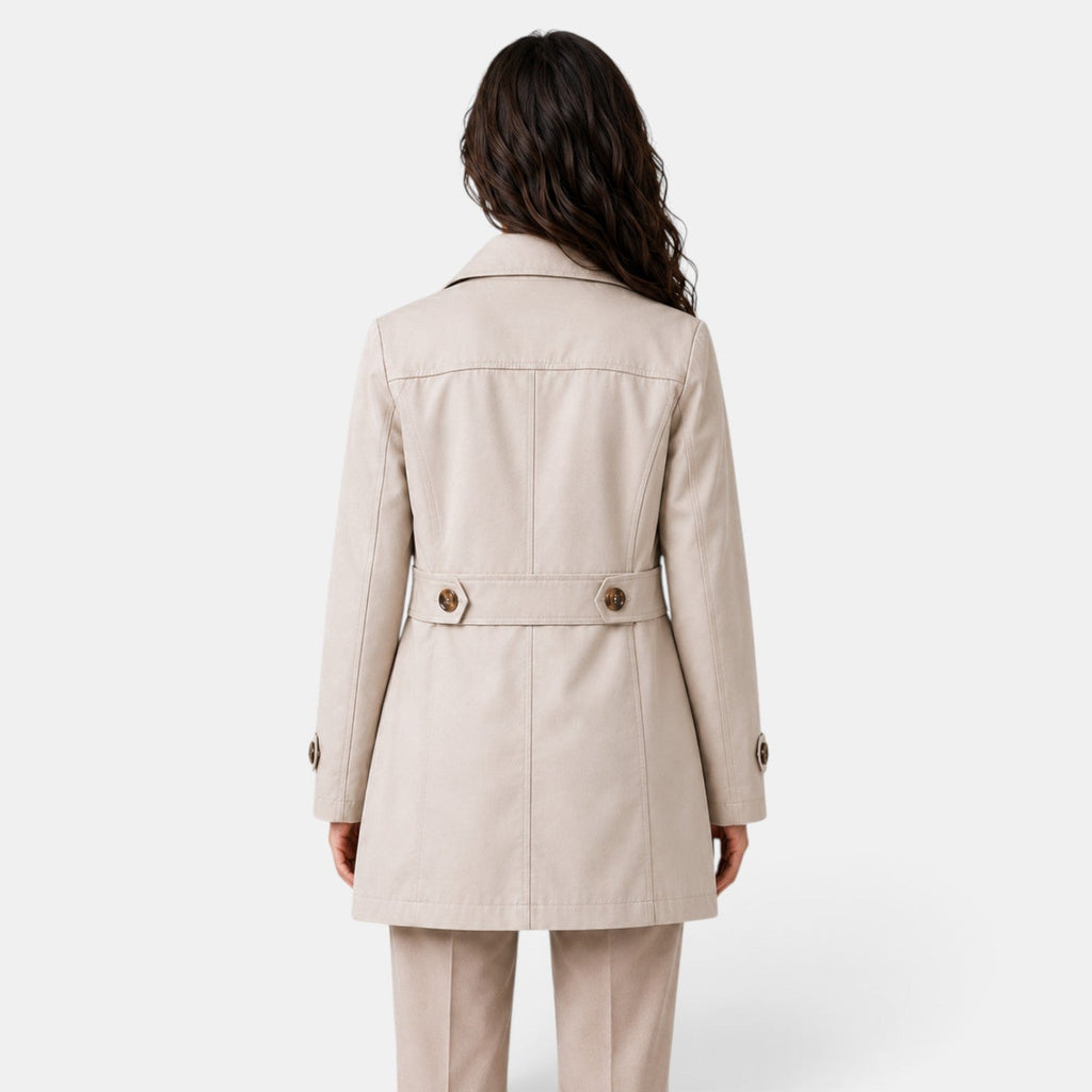 Gabardina Mujer Larga Ligera Slim