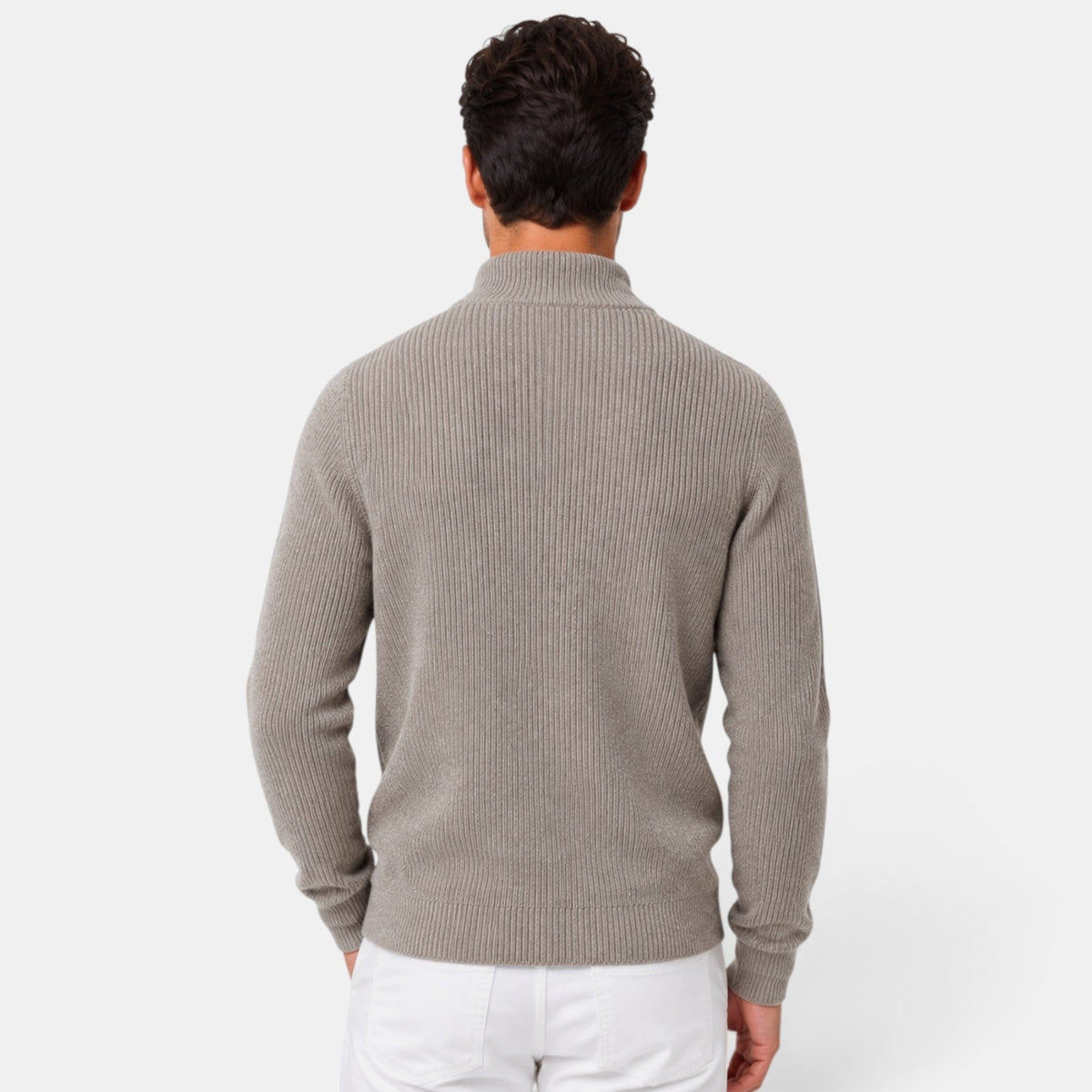 Cárdigan Hombre Cremallera Cuello Alto