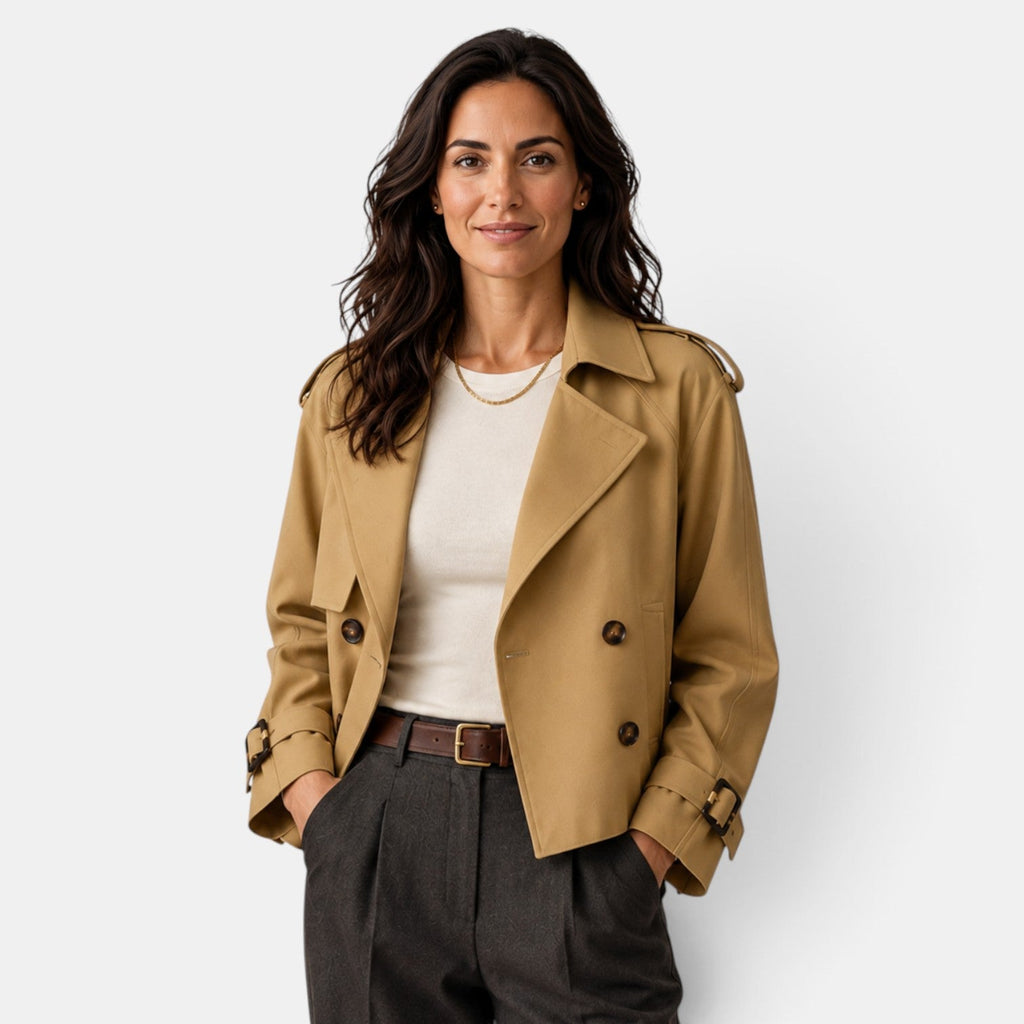 Gabardina Mujer Cruzada Ligera