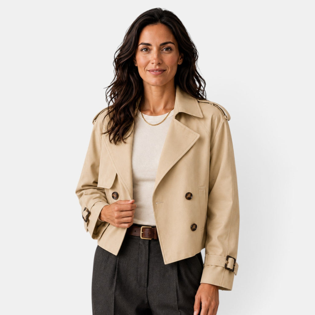 Gabardina Mujer Cruzada Ligera