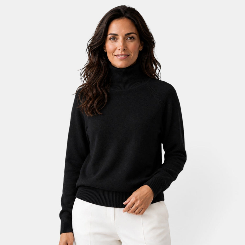 Suéter Mujer Cuello Alto Lana