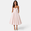 Vestido Midi Invitada de Boda Corset