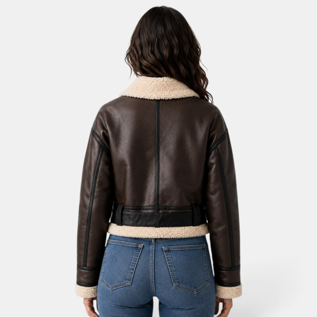 Chaqueta Aviador Mujer con Borreguito