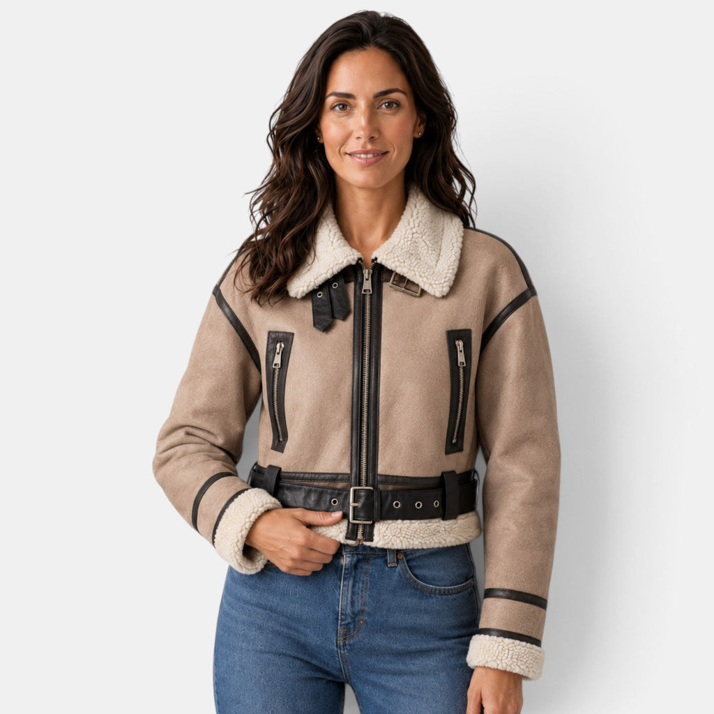 Chaqueta Aviador Mujer con Borreguito