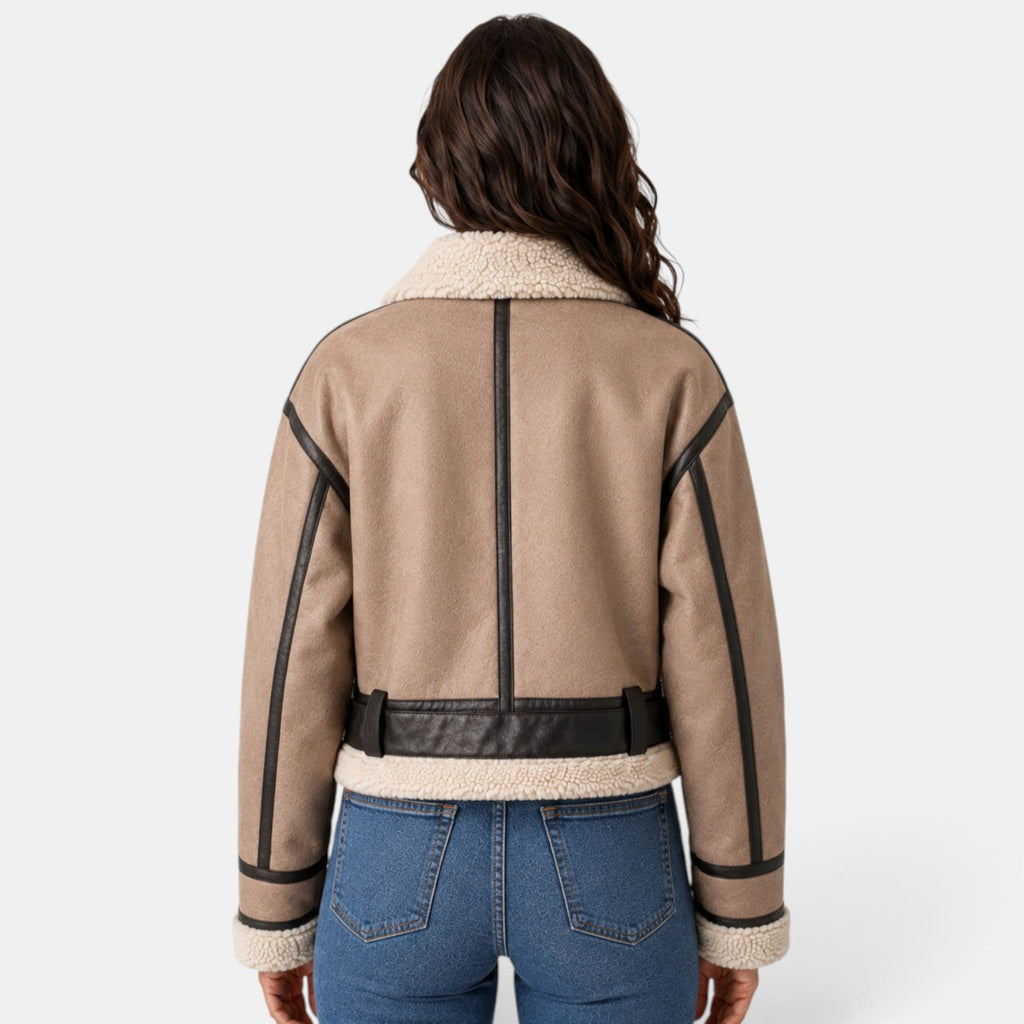 Chaqueta Aviador Mujer con Borreguito