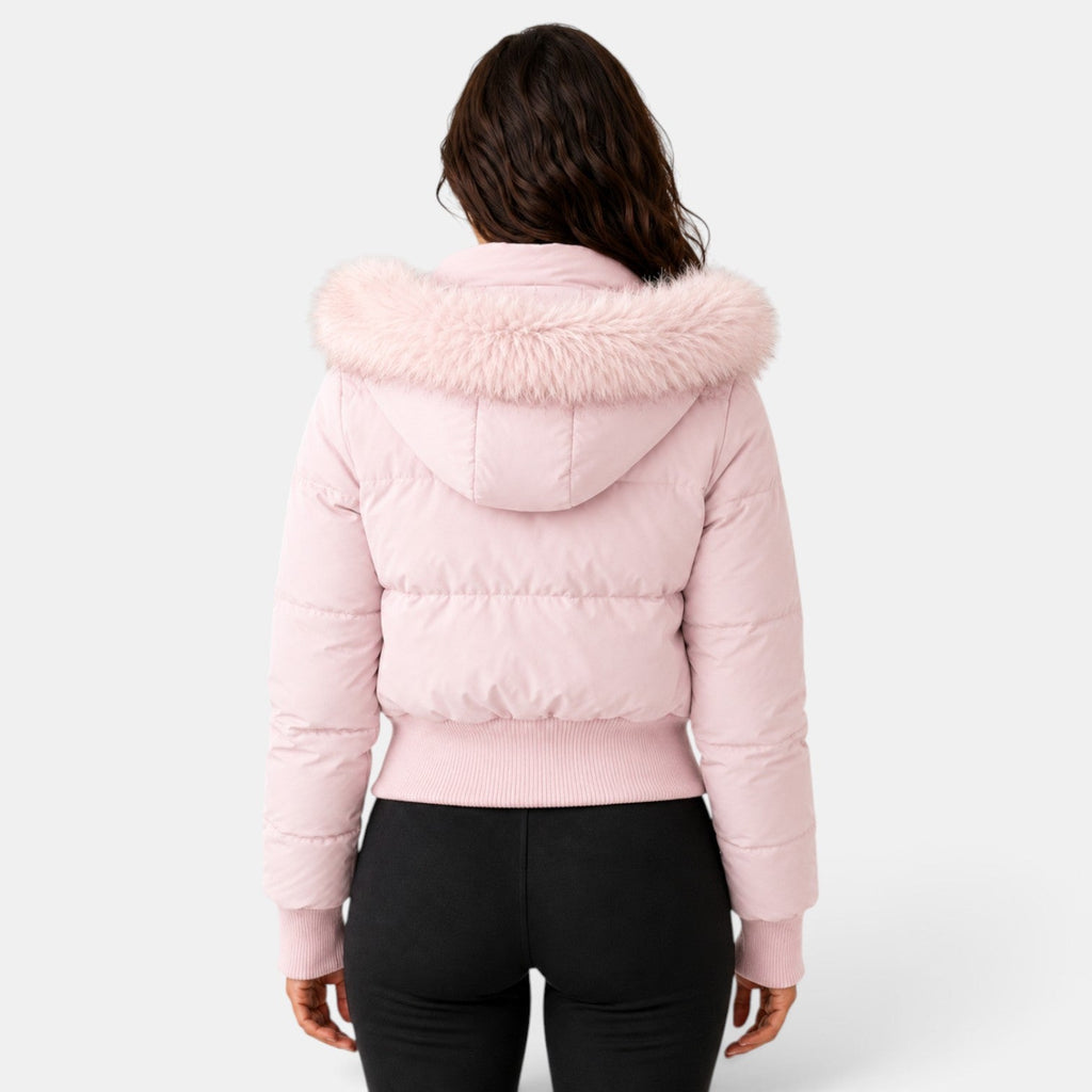 Chaqueta Acolchada Mujer Térmica con Capucha Desmontable