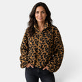 Chaqueta Mujer Leopardo con Cremallera