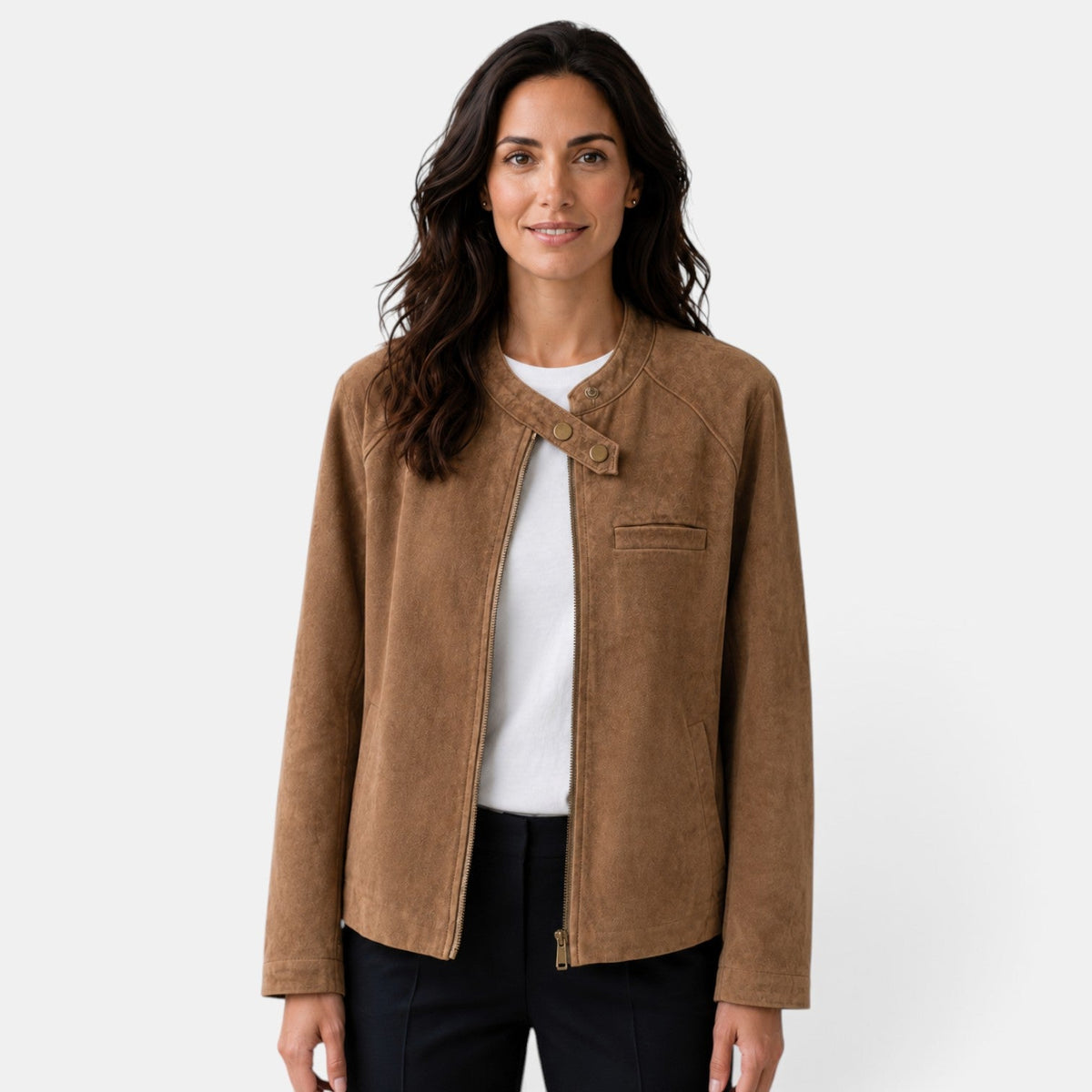Chaqueta Mujer Oversize de Ante