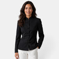 Chaqueta Mujer Negra Cuello Alto
