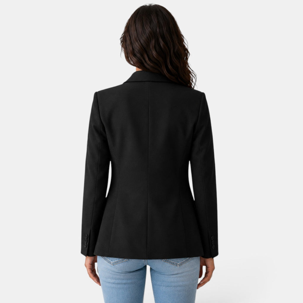 Blazer Mujer Elegante Sin Botones