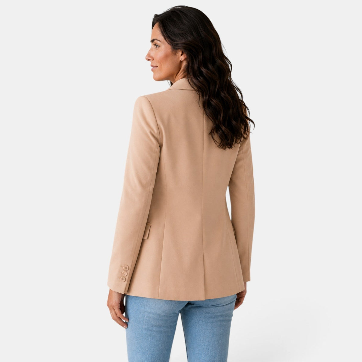 Blazer Mujer Elegante Sin Botones