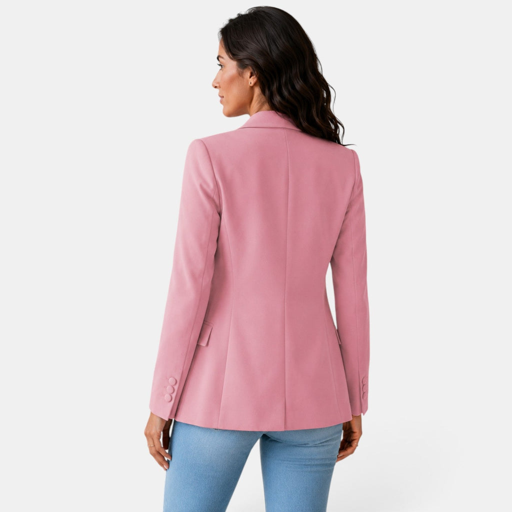 Blazer Mujer Elegante Sin Botones
