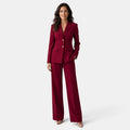Conjunto Mujer Blazer Pantalón Rojo