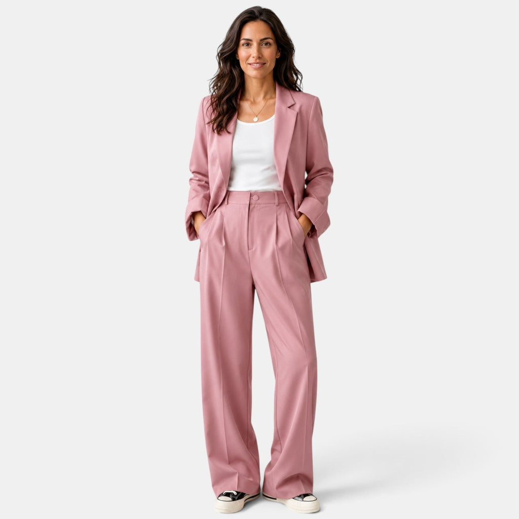Conjunto Mujer Blazer Pantalón Recto