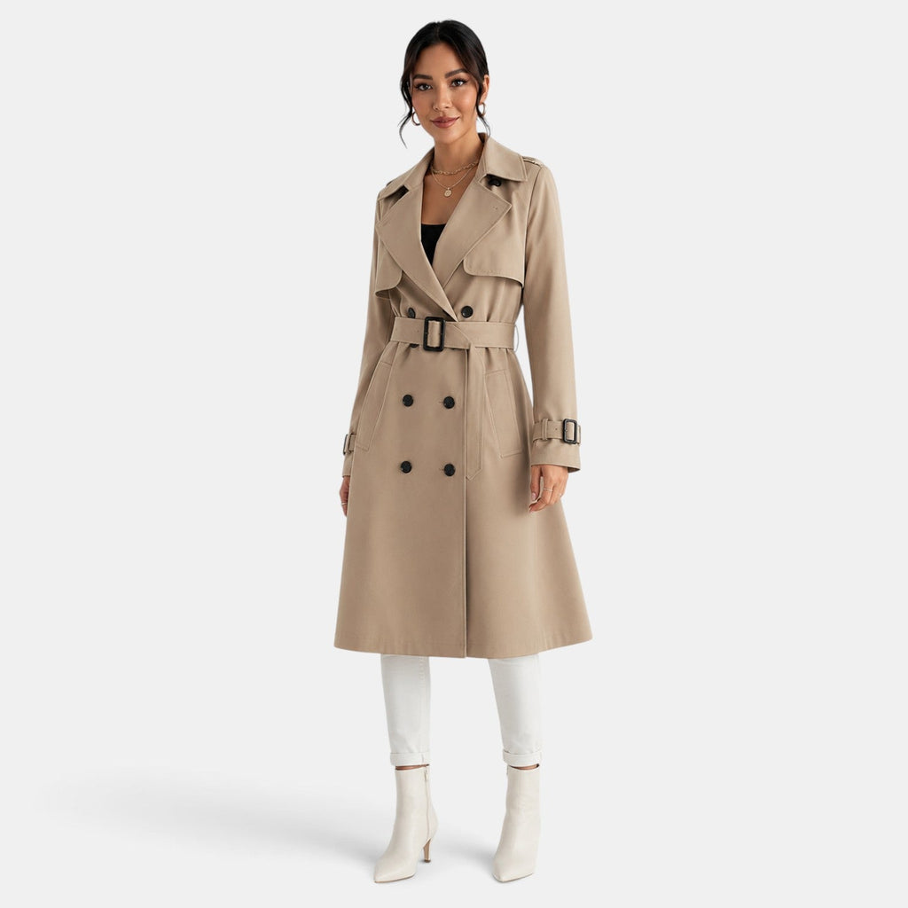 Gabardina Mujer Elegante Larga