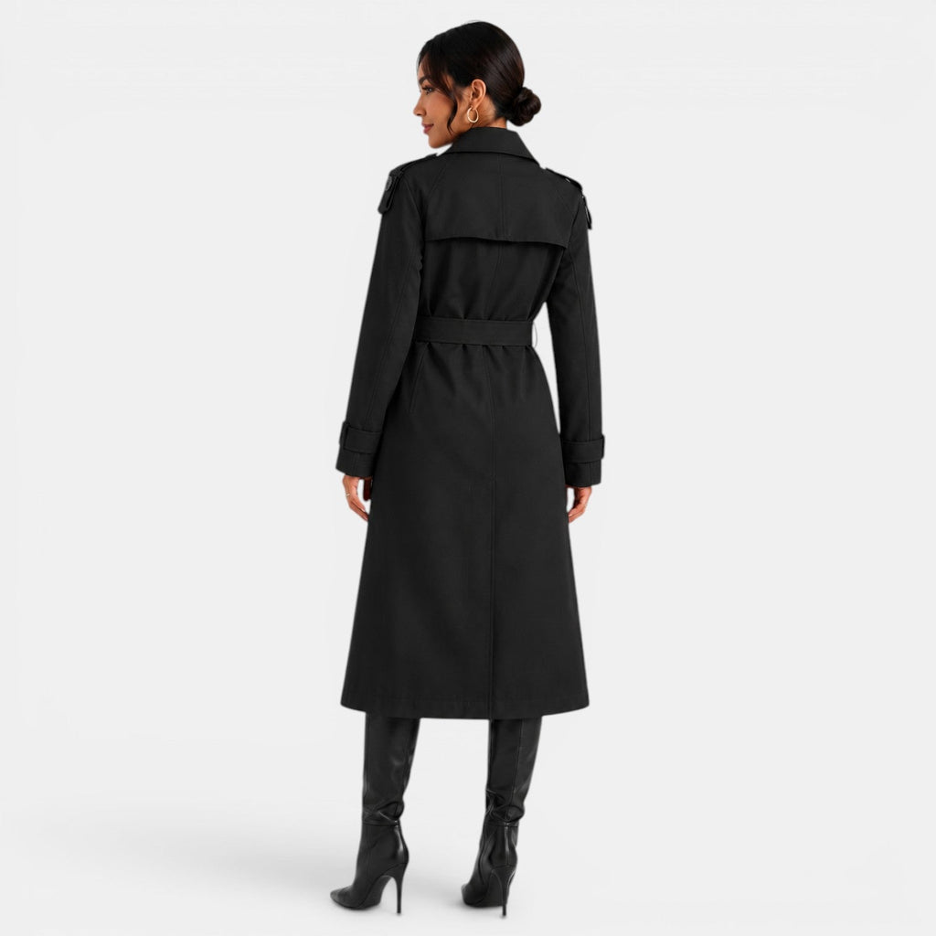 Gabardina Mujer Elegante Cinturón