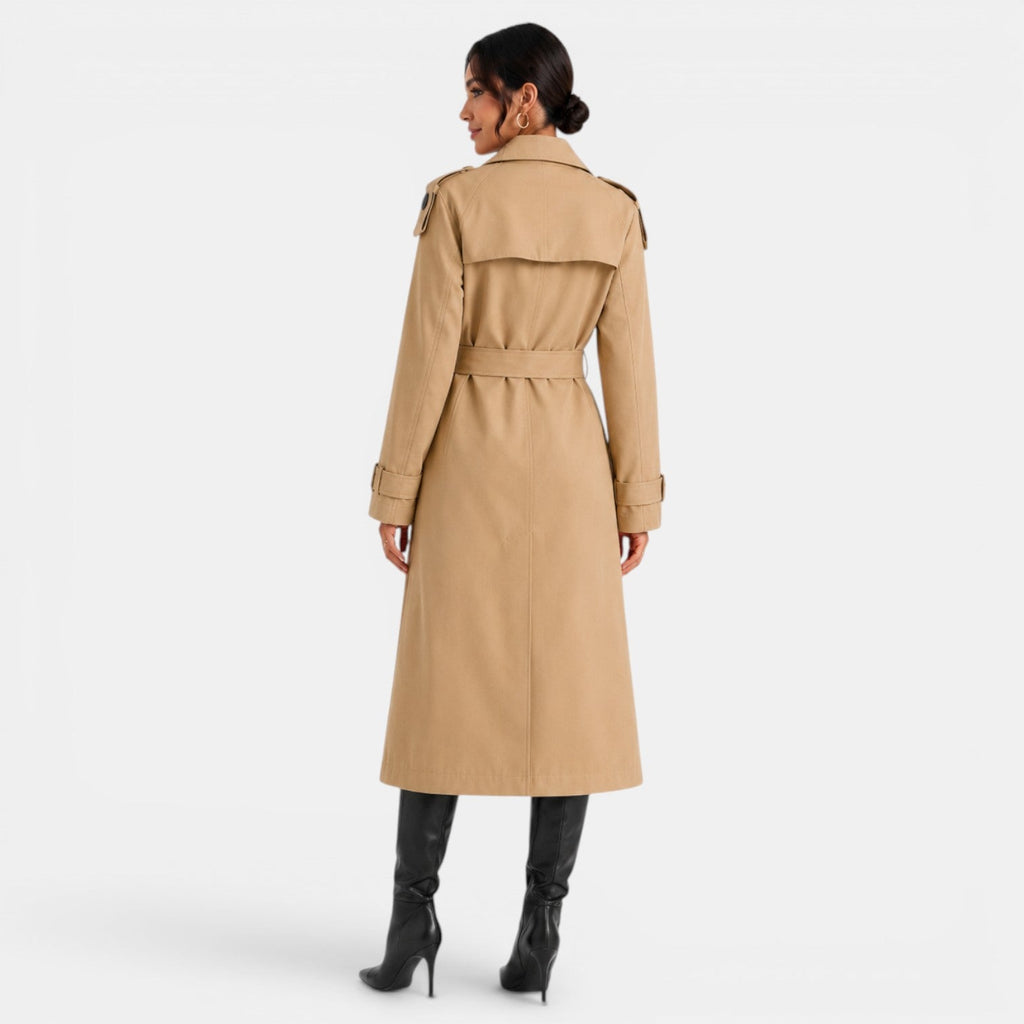 Gabardina Mujer Elegante Cinturón