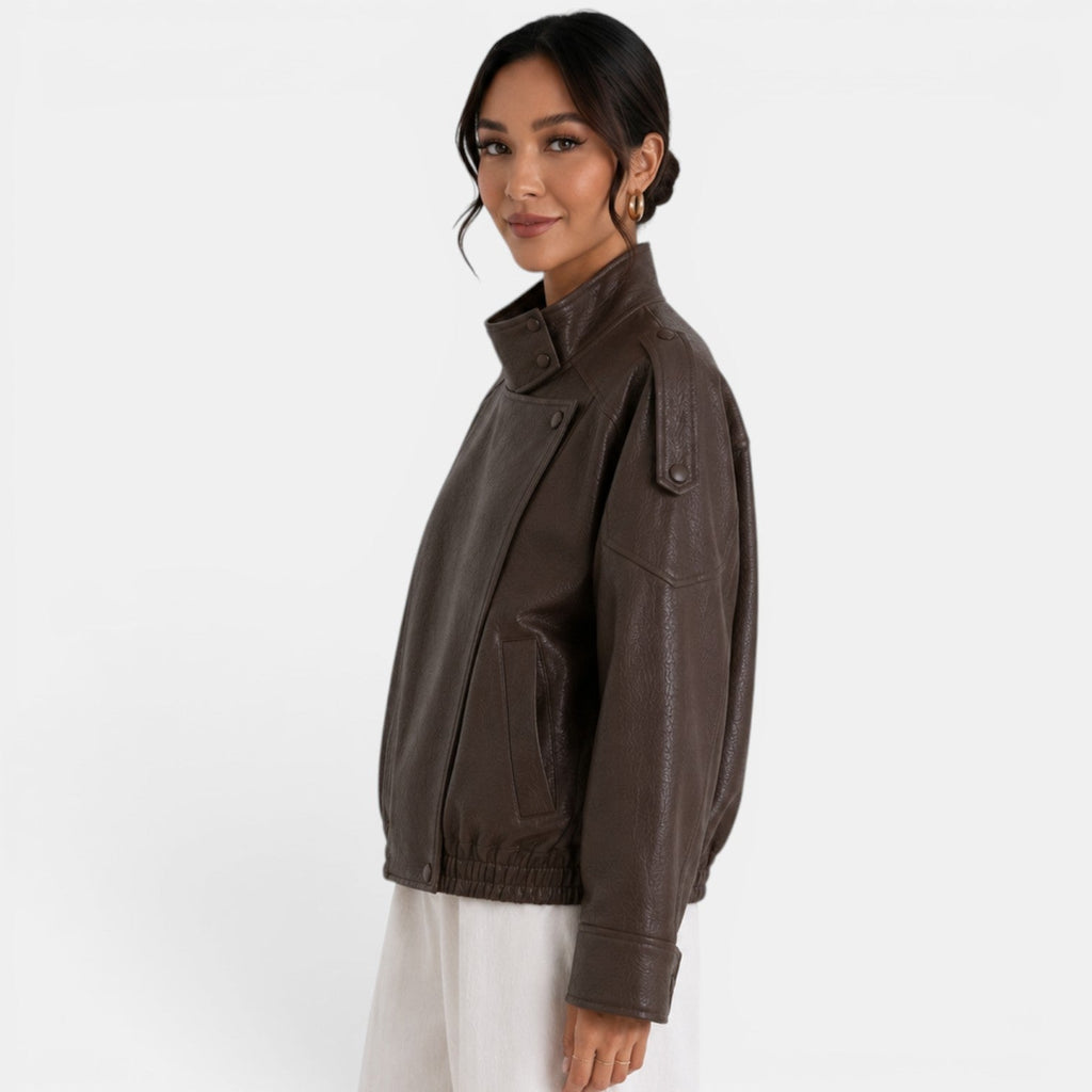 Chaqueta Bomber Piel Mujer