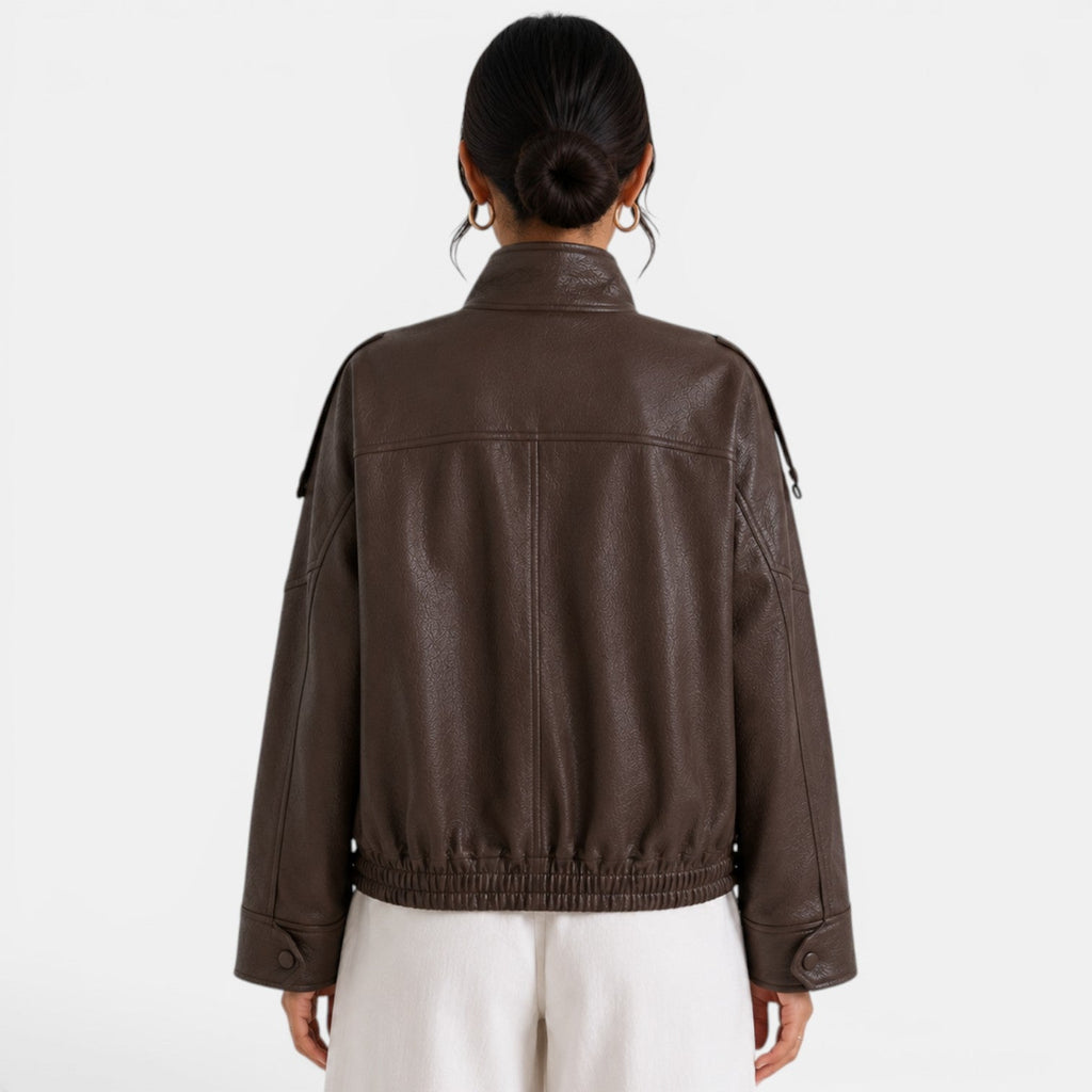 Chaqueta Bomber Piel Mujer