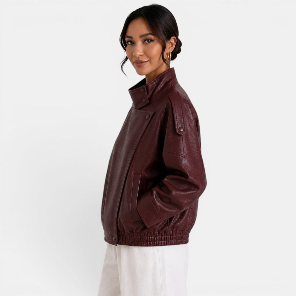 Chaqueta Bomber Piel Mujer