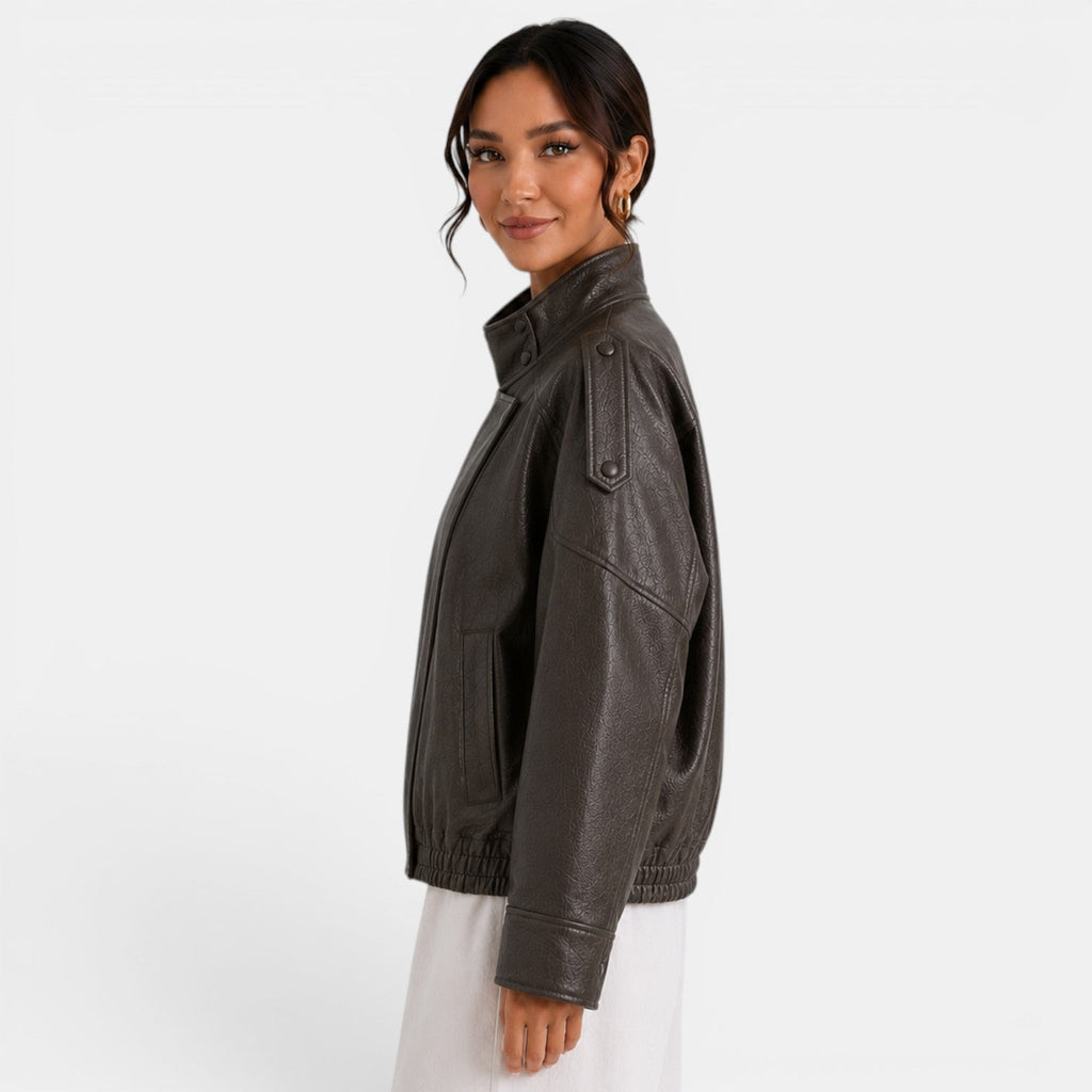 Chaqueta Bomber Piel Mujer