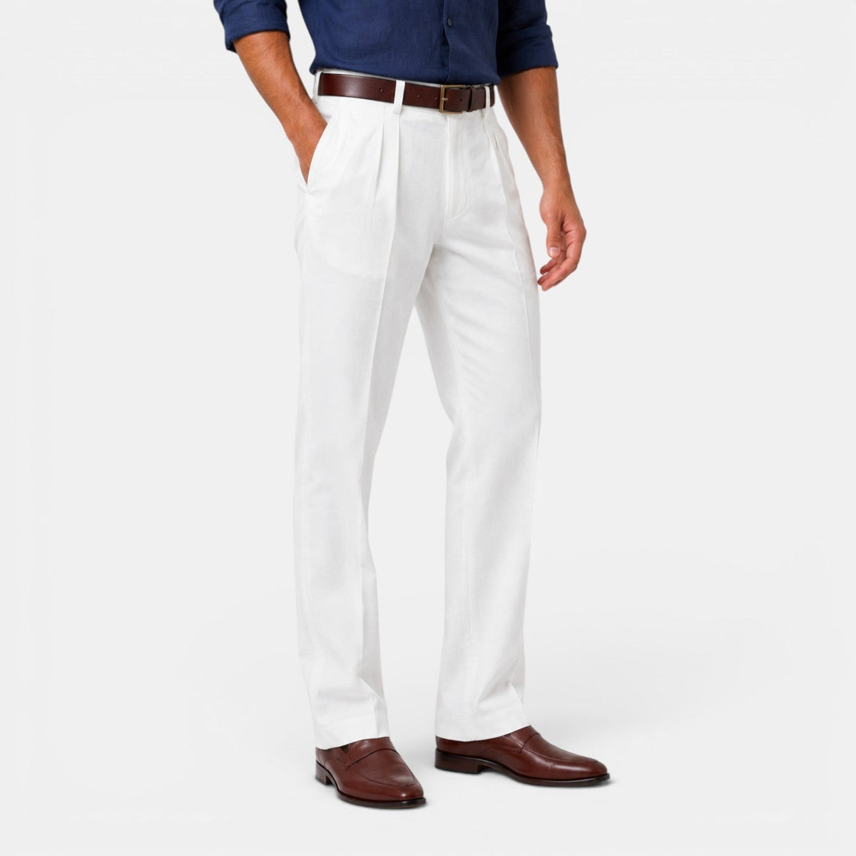 Pantalón Lino Hombre Casual