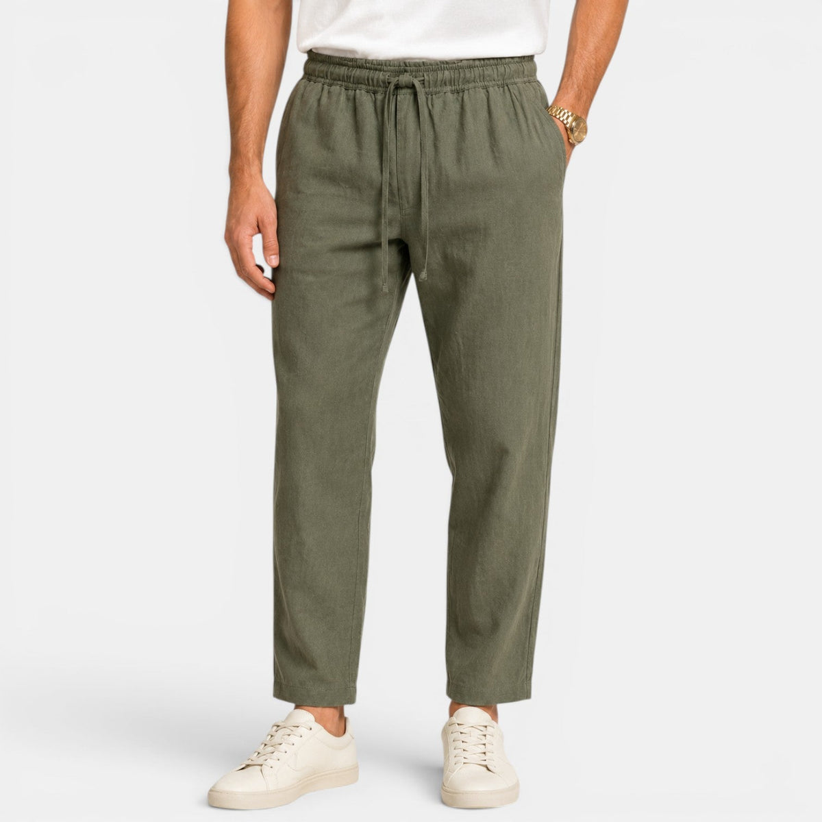 Pantalón Lino Hombre Casual