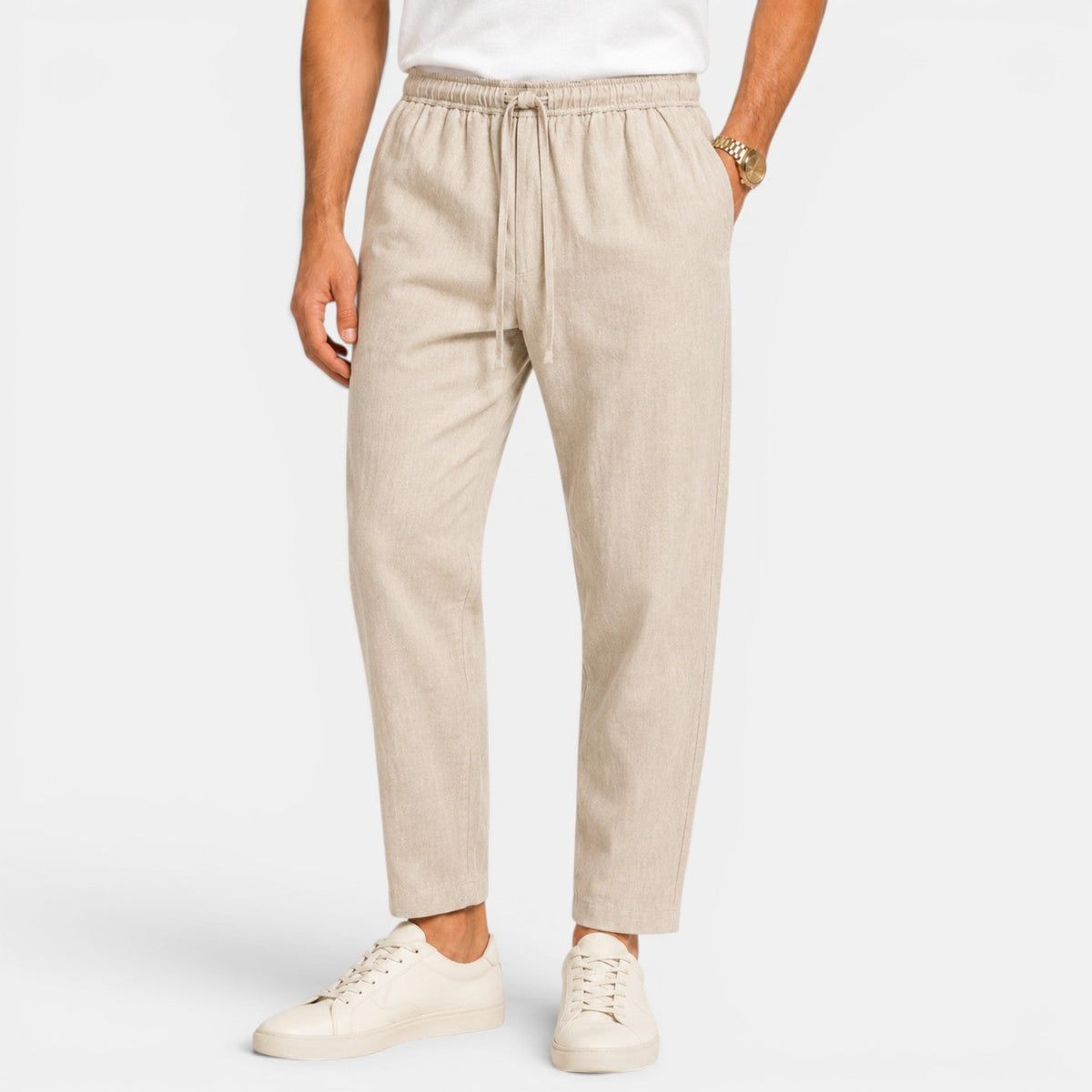Pantalón Lino Hombre Casual
