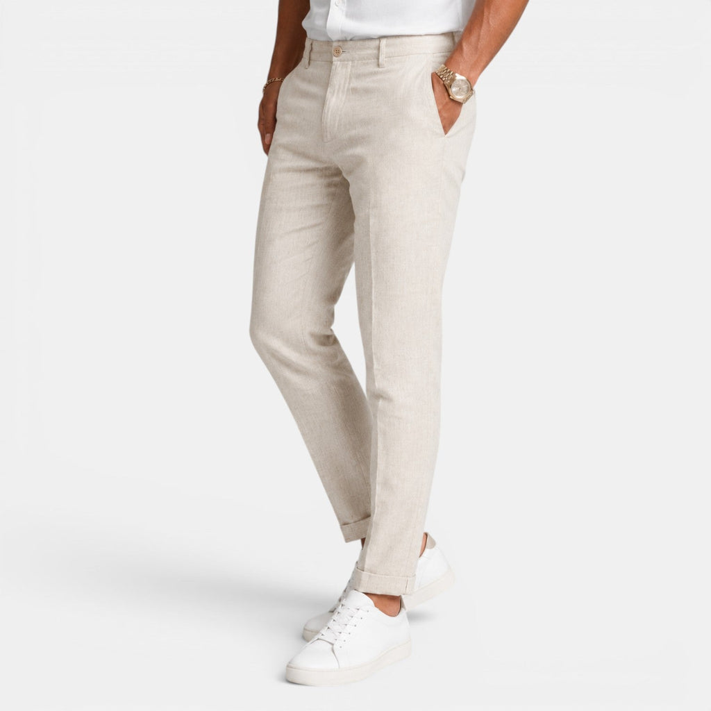 Pantalón Lino Hombre Elegante