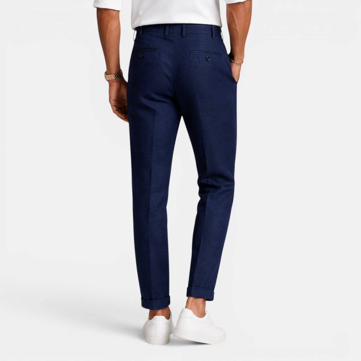 Pantalón Lino Hombre Elegante