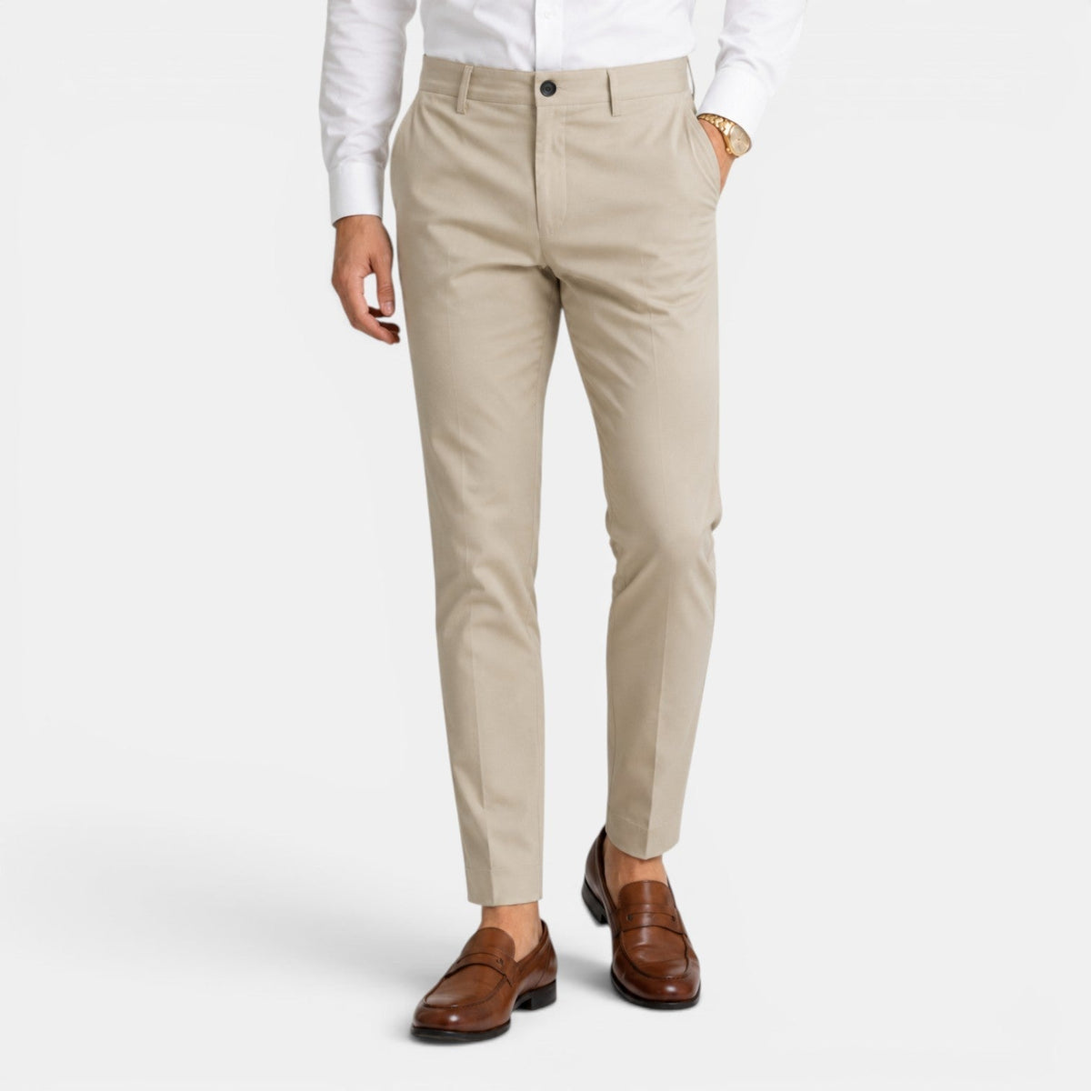 Pantalón chino hombre slim de estilo smart casual
