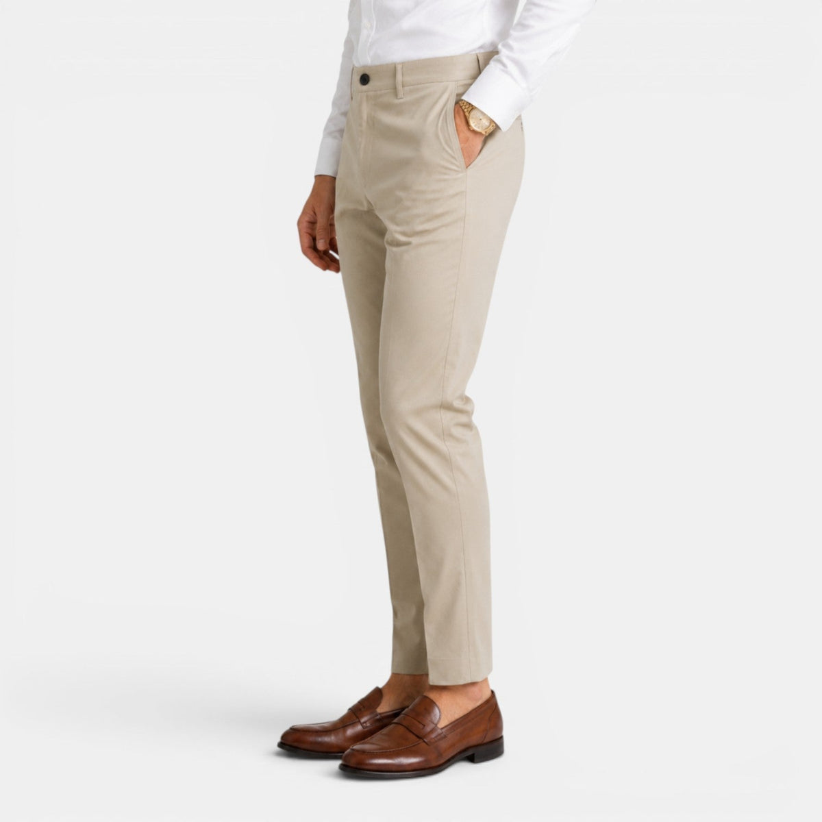 Pantalón chino hombre slim de estilo smart casual