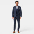Traje Hombre 3 Piezas Cuadros