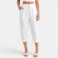 Pantalón Capri Mujer Lino