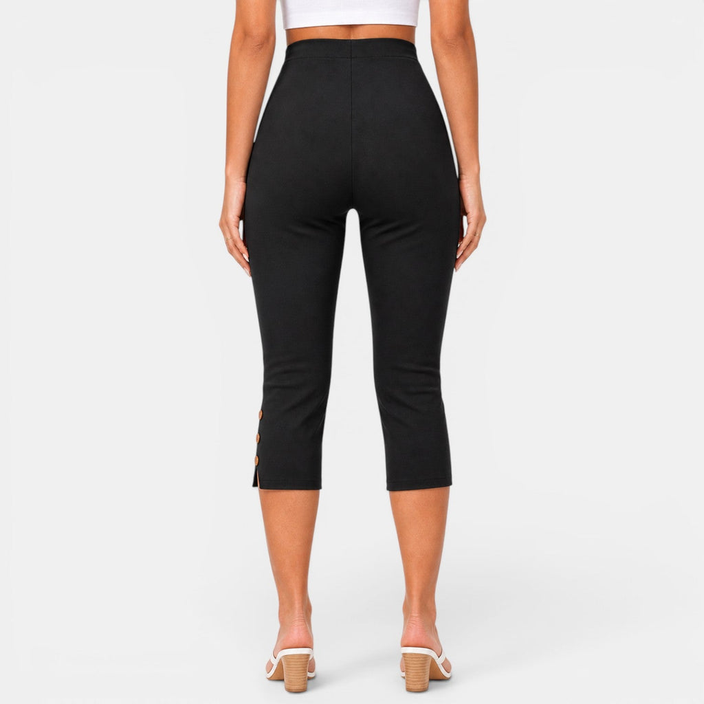 Pantalón Capri Mujer Cintura Alta