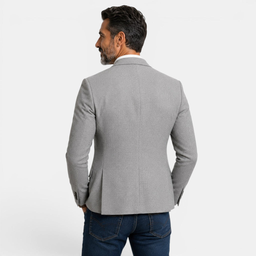 Blazer Hombre Estampado Doble Botón