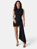Vestido de Fiesta Corto Mujer Cuello Alto